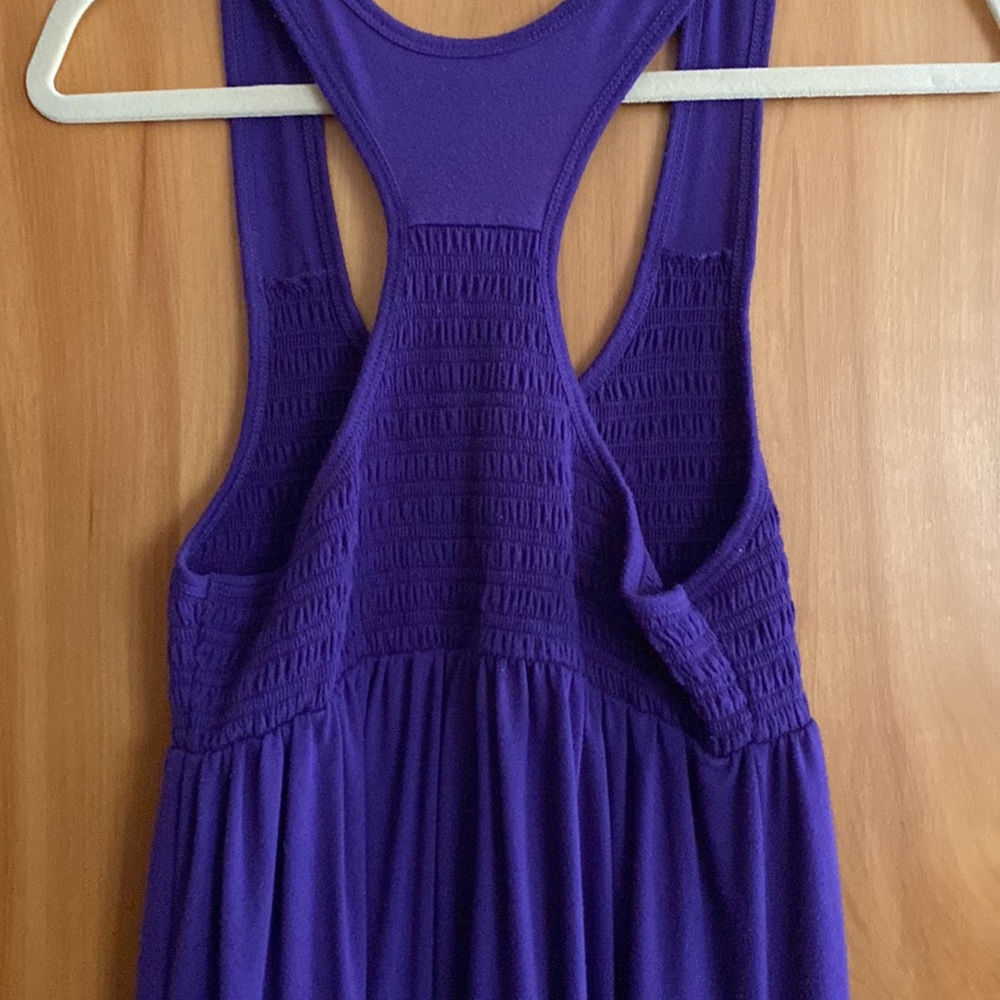 Purple Racer Back Summer Dress - Picture 5 of 5